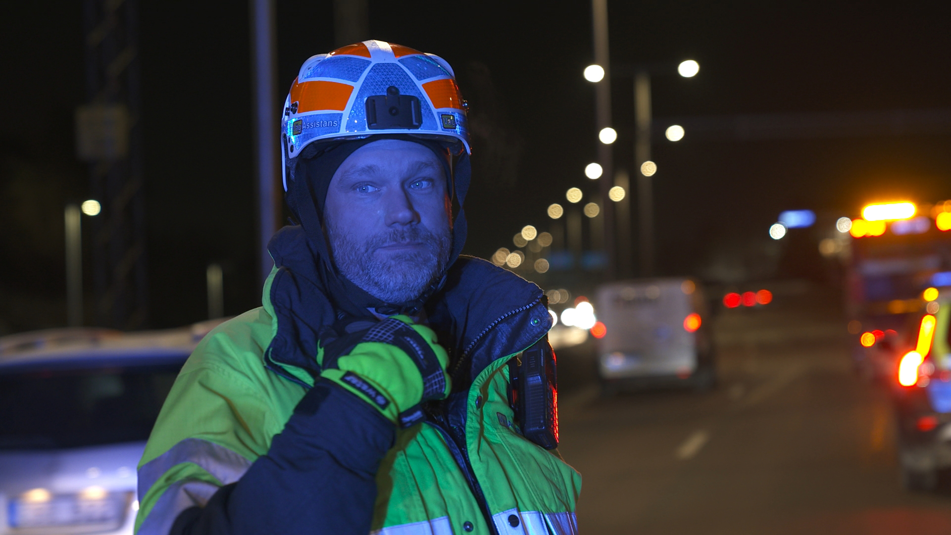 Helikopter på Essingeleden