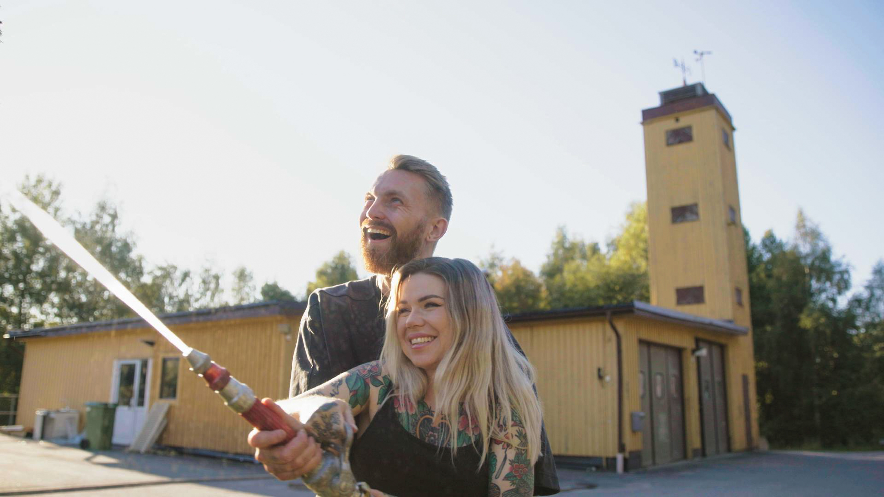 Bor på en brandstation